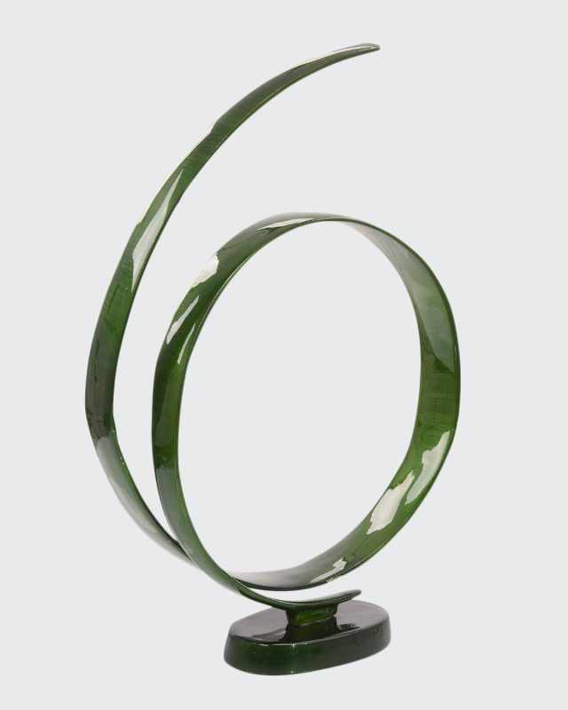 Furling Sculpture in Nature's Green